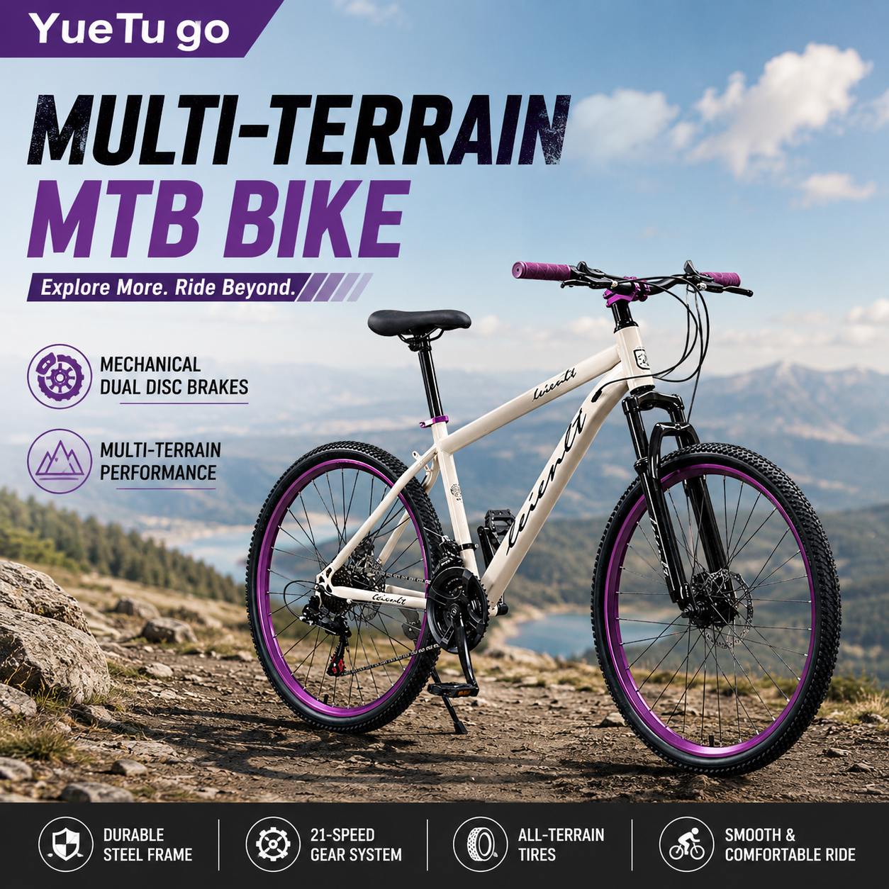 Mountain Biking Gear For Men - High Carbon Steel Internal Cable Mountain