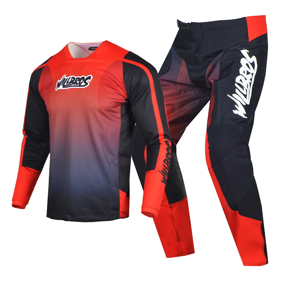Mountain Biking Gear For Men - Willbros MX Motocross Jersey and Pants