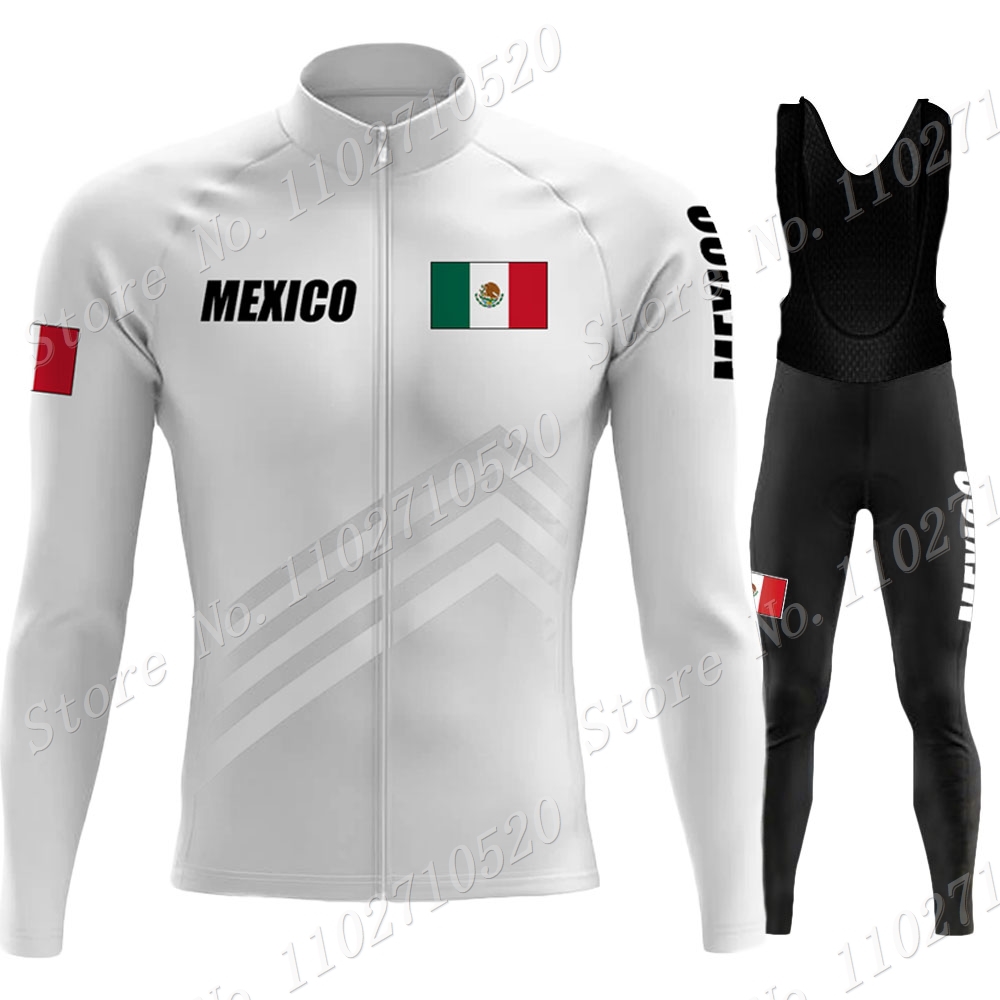 Mountain Biking Pants For Men - 2023 Mexico Team Cycling Jersey Set