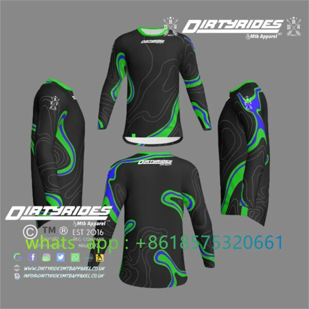 Enduro Moto Bicycle Jersey Sle - Mountain Biking Gear For Men のレビューと価格