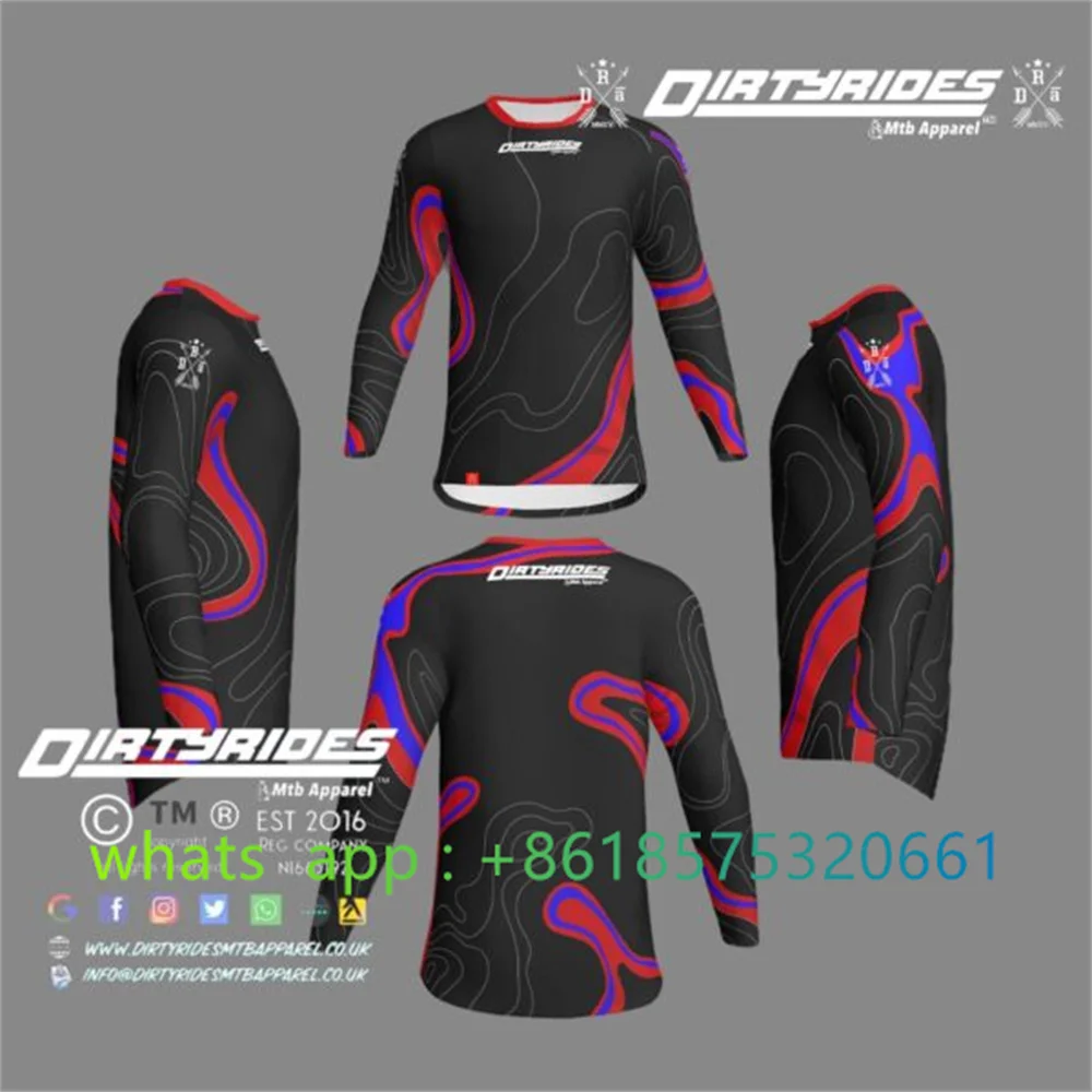 Enduro Moto Bicycle Jersey Sle - Mountain Biking Gear For Men のレビューと価格