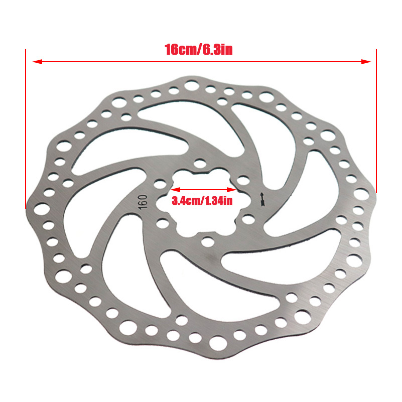 New 160MM Hydraulic Brake Disc - Mountain Biking Pads のレビューと価格