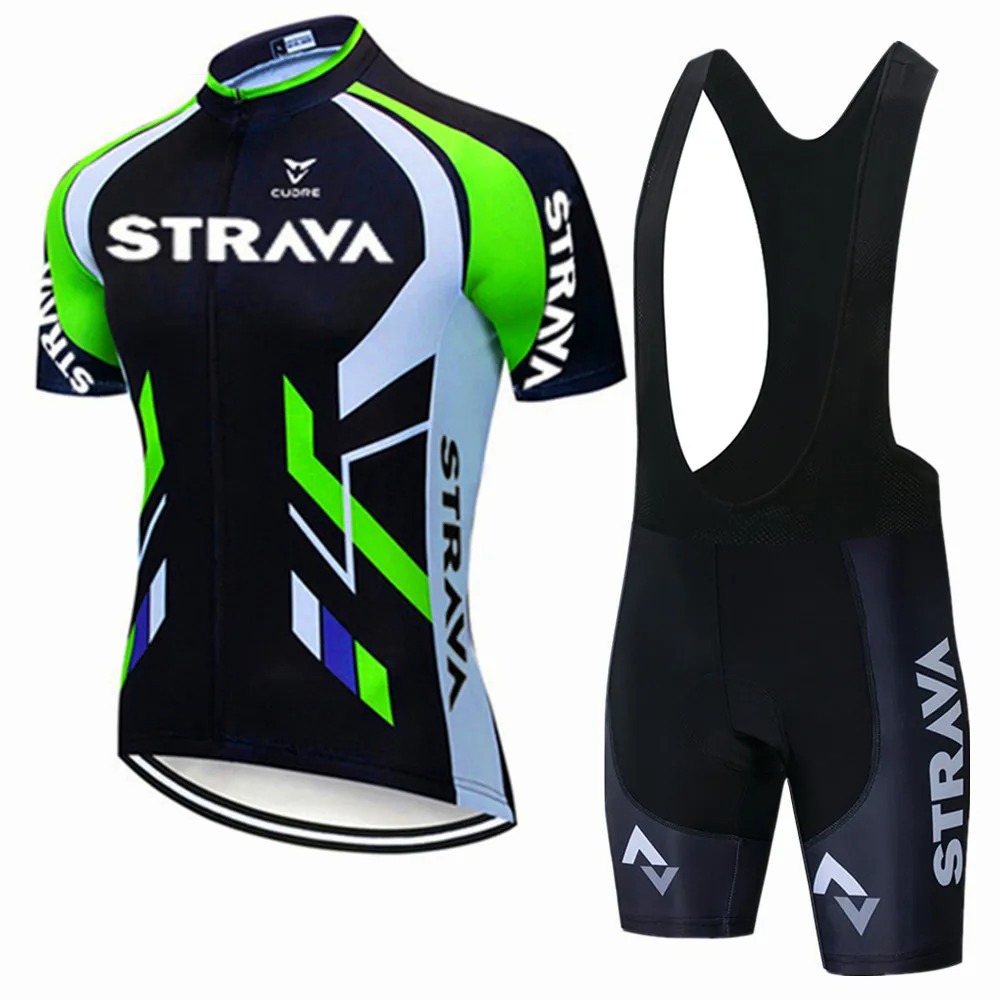 Strava Bike Jersey Set Summer  - Mountain Biking Overalls のレビューと価格