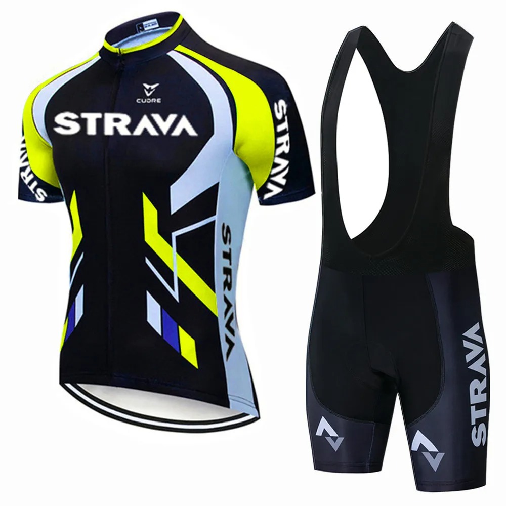 Strava Bike Jersey Set Summer  - Mountain Biking Overalls のレビューと価格