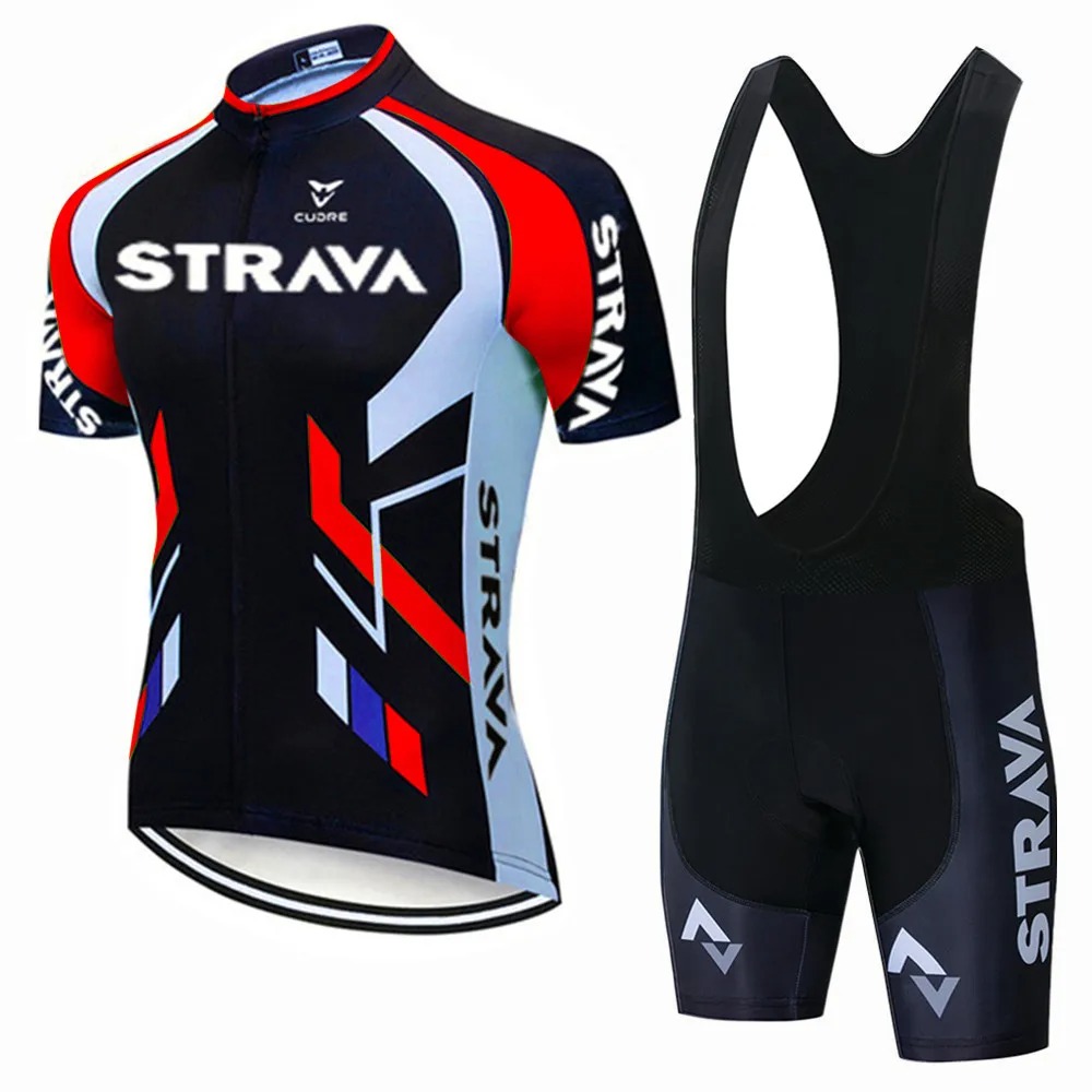 Strava Bike Jersey Set Summer  - Mountain Biking Overalls のレビューと価格