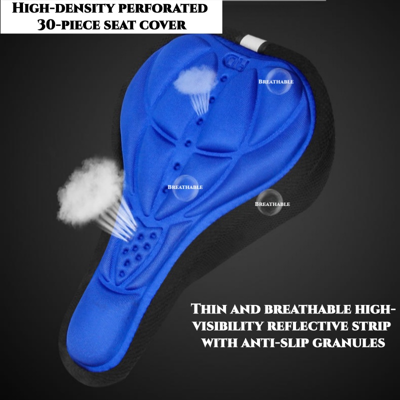 Bicycle seat pad, 3D soft ridi - Mountain Biking Pads のレビューと価格