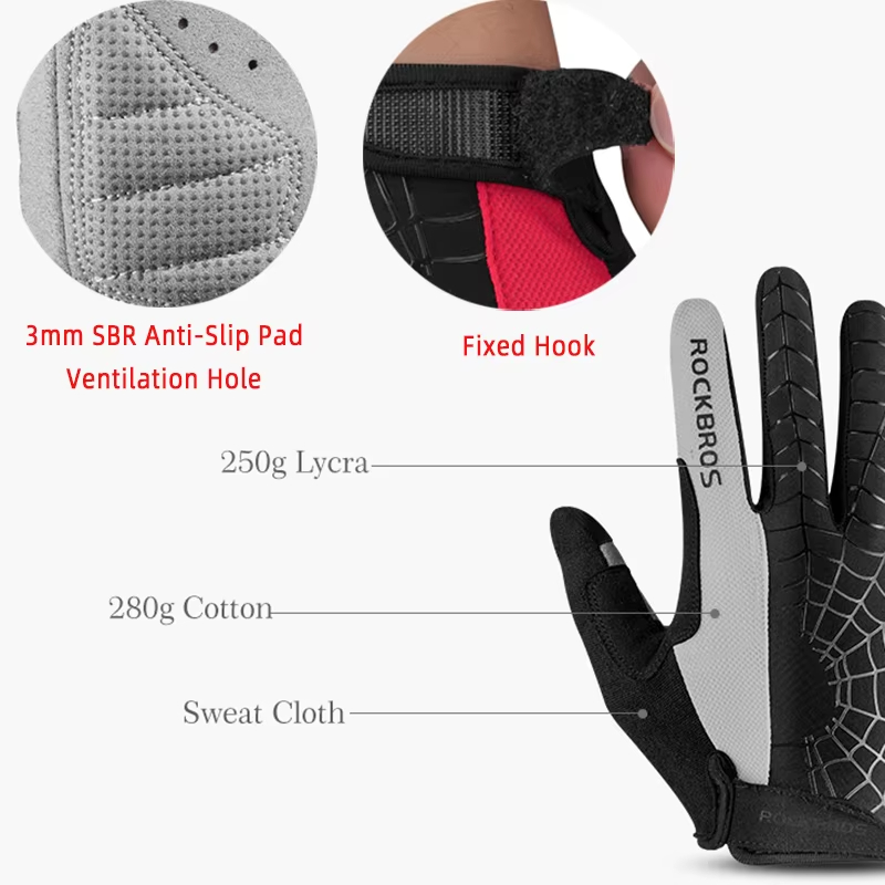 ROCKBROS Spring Cycling Gloves - Mountain Biking Gear For Men のレビューと価格