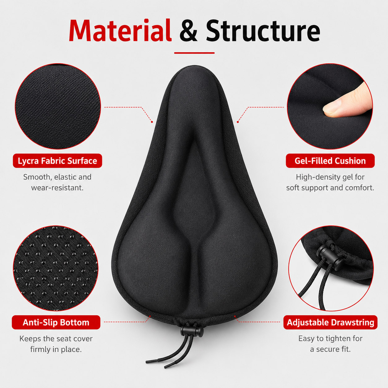 PINMOAP 2PCS Bicycle Seat Cove - Mountain Biking Pads のレビューと価格
