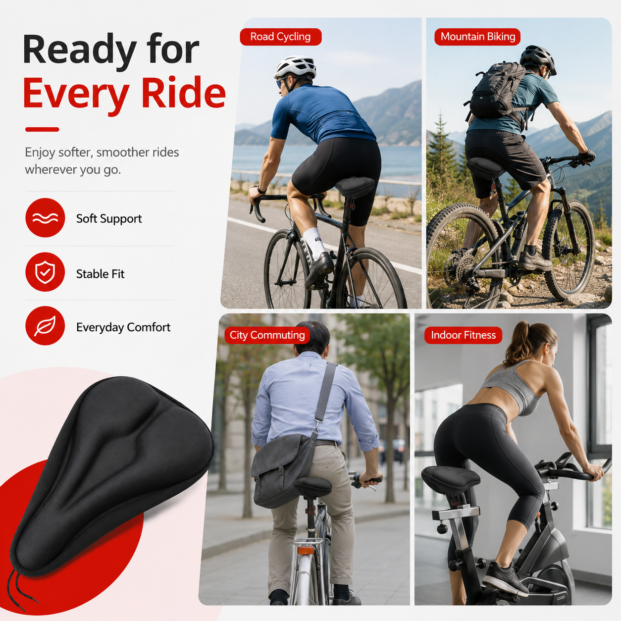 PINMOAP 2PCS Bicycle Seat Cove - Mountain Biking Pads のレビューと価格