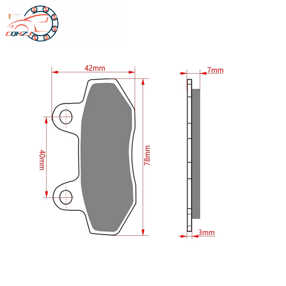 CQHZJ Motorcycle Front Brake P - Mountain Biking Pads のレビューと価格