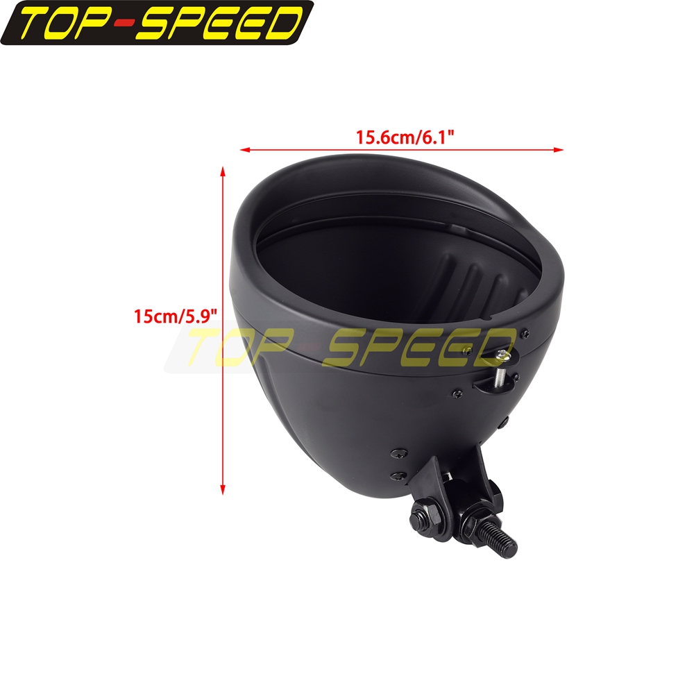Black/Chrome Motorcycle Headla - Mountain Biking Shop のレビューと価格