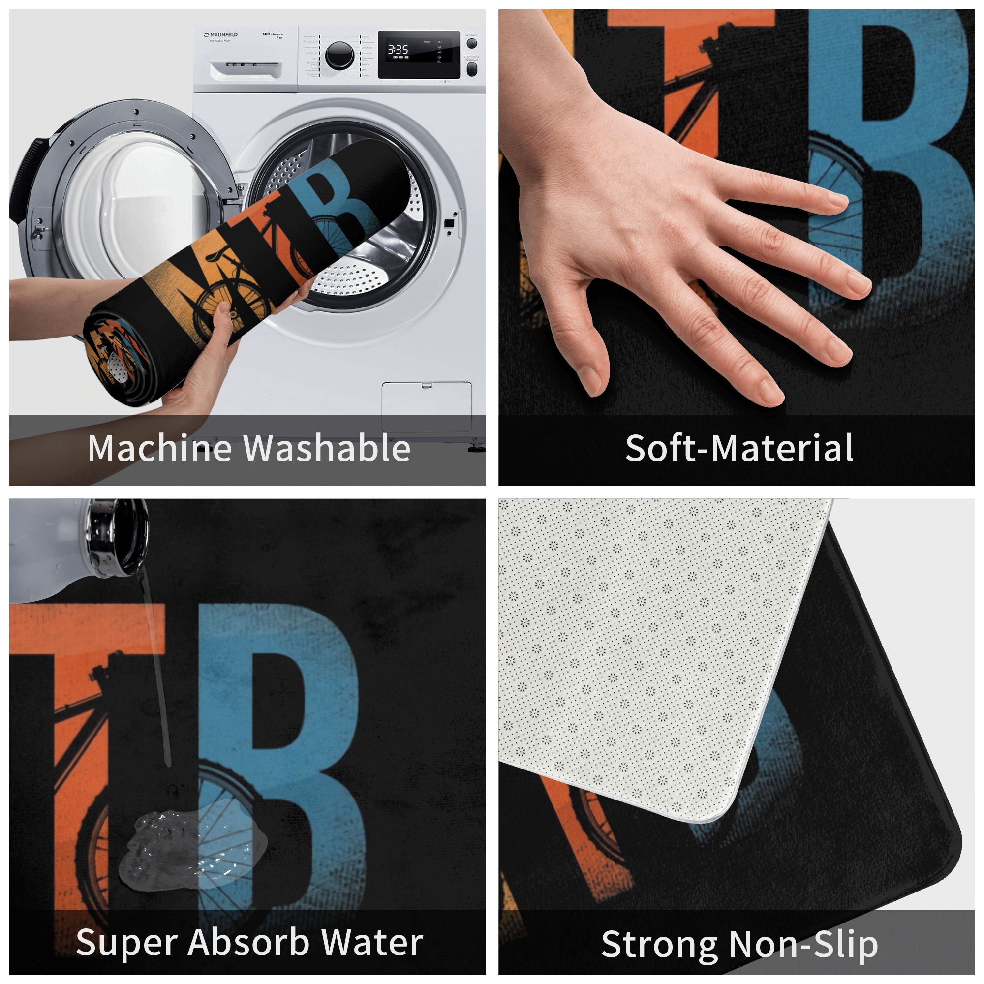 MTB Bicycle Doormat Anti-Slip  - Xcm Mountain Biking のレビューと価格