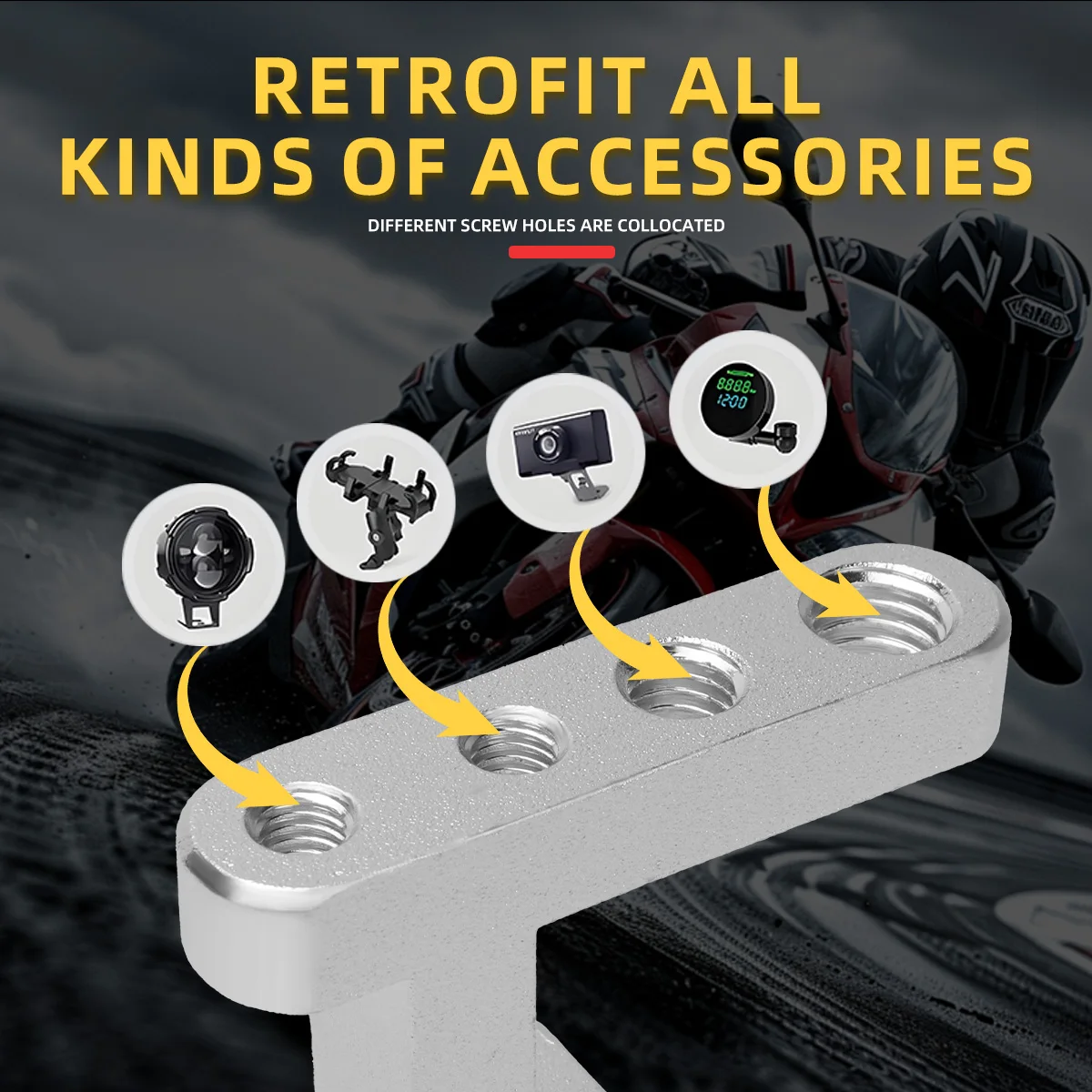M5 M6 M8 Thread 4 Holes Motorc - Mountain Biking Shop のレビューと価格