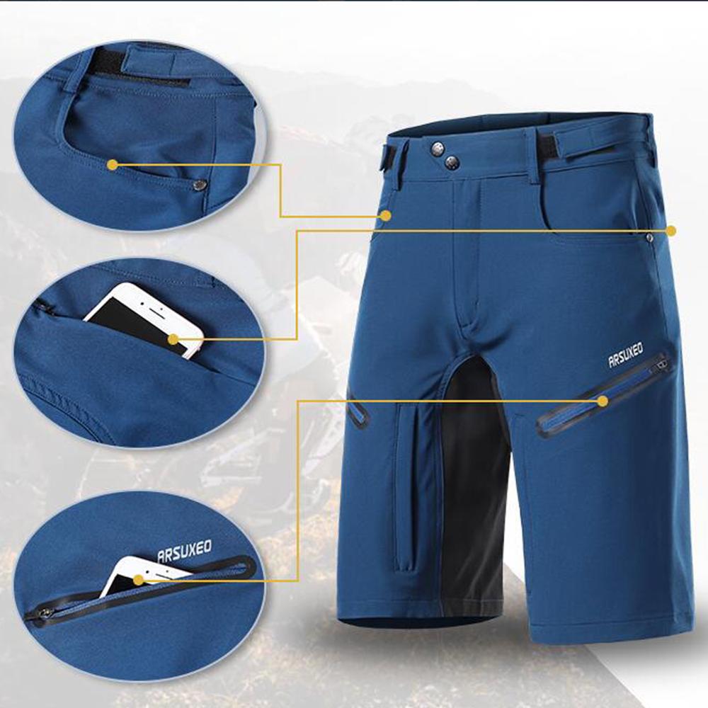 ARSUXEO Men's Cycling Shorts L - Mountain Biking Overalls のレビューと価格