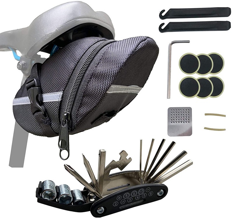 A Set Bicycle Rear Seat Bag Ta - Mountain Biking Fanny Pack のレビューと価格