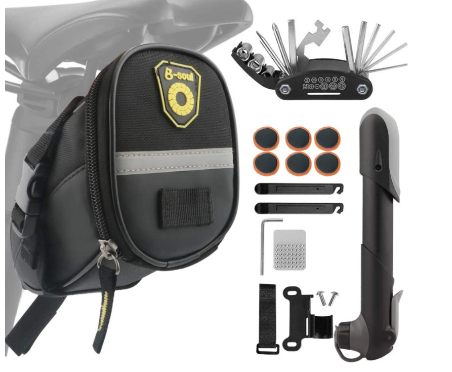 A Set Bicycle Rear Seat Bag Ta - Mountain Biking Fanny Pack のレビューと価格