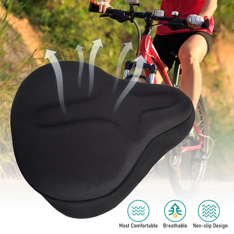 Black Wear Resistant Bike Seat - Mountain Biking Pads のレビューと価格